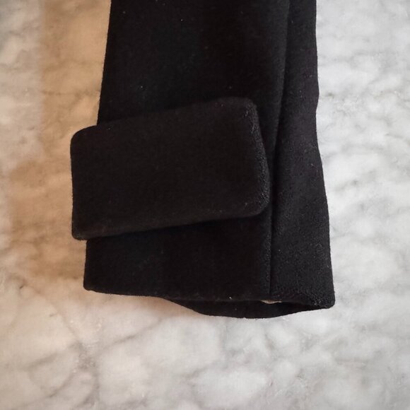 J.Crew Black Hooded Toggle Wool Coat Size 2 Fall Outfit Cozy Whimsigoth Layer - Picture 7 of 13